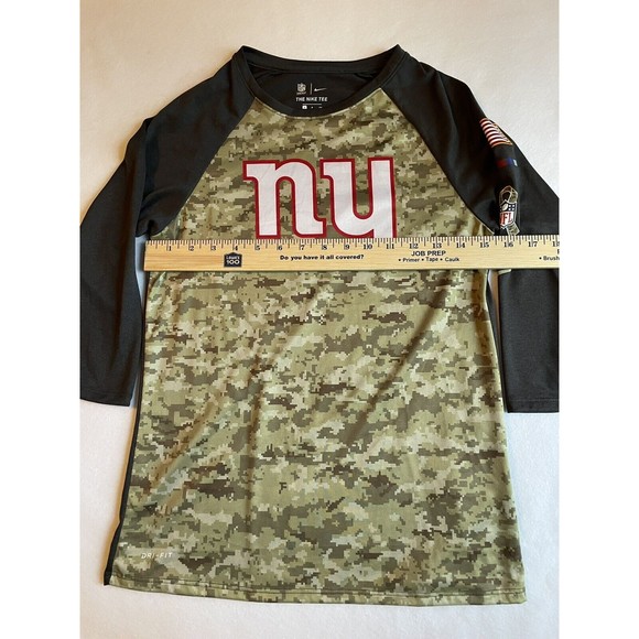Nike Dri-Fit NY Giants NFL OnField Apparel Athletic Cut camo t-shirt size Small - Picture 3 of 10